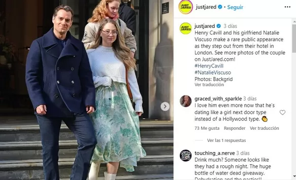 Henry Cavill y su novia Natalie Viscuso reaparecieron en medio de rumores de infidelidad / Instagram