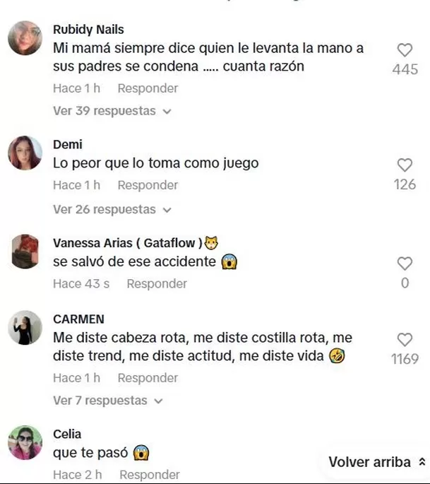 Opiniones divididas ante el TikTok de Thamara Medina luego de su accidente / Captura Opiniones divididas ante el TikTok de Thamara Medina luego de su accidente / Captura