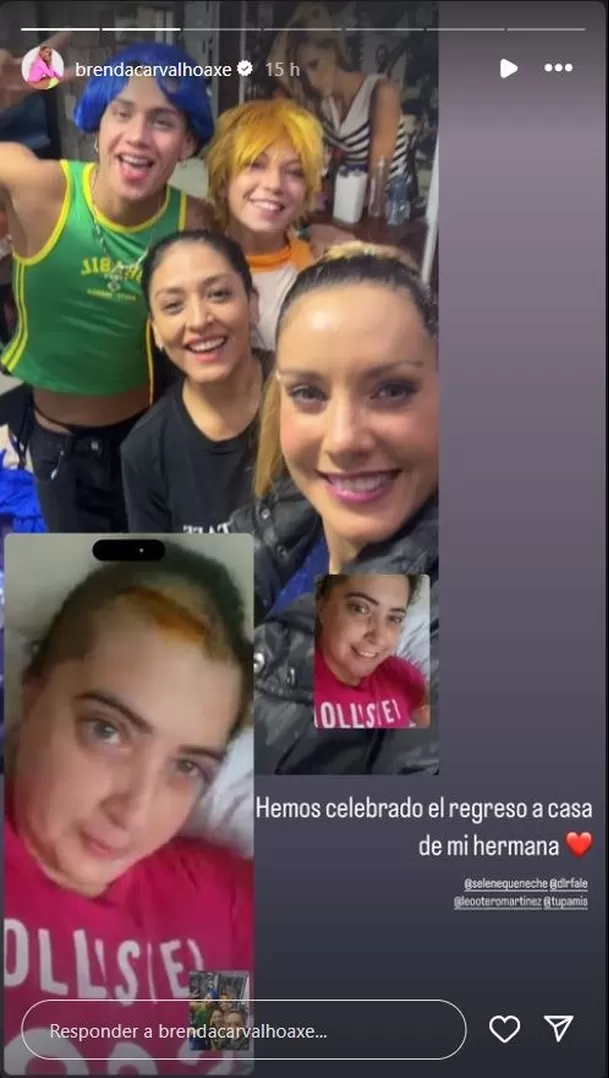 Así fue la bienvenida de la hermana de Brenda Carvalho en su casa/Foto: Instagram