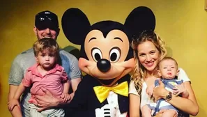 Michael Bublé, Luisana Lopilato y sus dos hijos