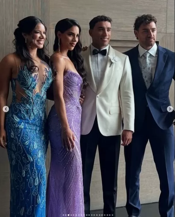 Los hermanos Palao reunidos en la boda de Said y Alejandra Baigorria / IG:loreleinpalao