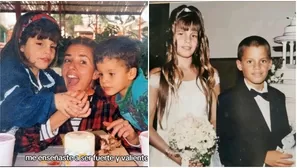 Sergio Baigorria compartió fotos de su infancia junto a Alejandra Baigorria. Fuente: Instagram