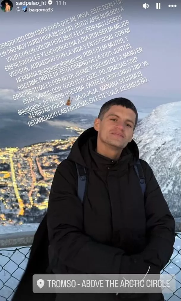 El emotivo mensaje de Sergio Baigorria a su hermana Alejandra Baigorria y a Said Palao / Instagram