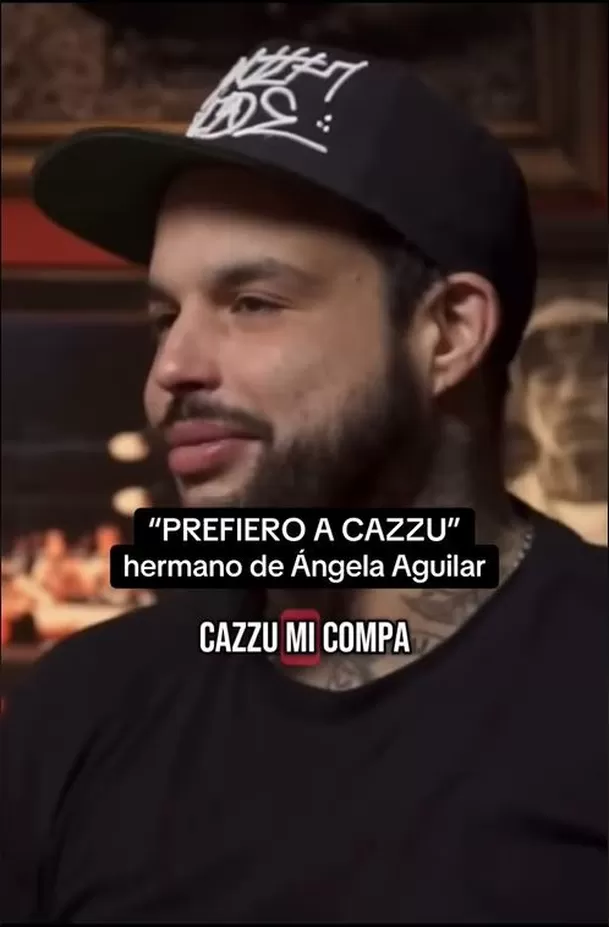 Hermano de Ángela Aguilar prefiere a Cazzu sobre Christian Nodal y habla sobre su presunta infidelidad. Fuente: TikTok Hermano de Ángela Aguilar prefiere a Cazzu sobre Christian Nodal y habla sobre su presunta infidelidad. Fuente: TikTok