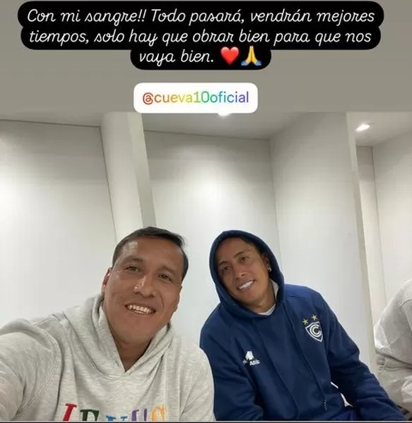 Publicación de Marcial Cueva, hermano mayo de Christian Cueva/Foto: Instagram