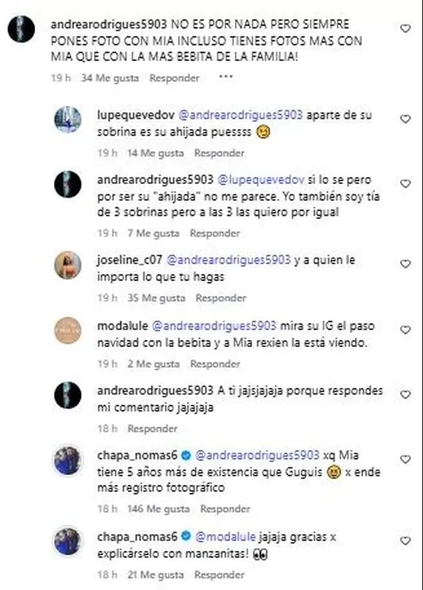 Hermano de Rodrigo Cuba se defendió tras ser acusado de "preferir" a hija de Melissa Paredes / Instagram