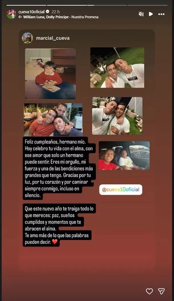 Christian Cueva cumplió 34 años este fin de semana. Foto: Instagram Christian Cueva cumplió 34 años este fin de semana. Foto: Instagram