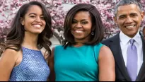 Malia Obama junto a sus padres. Foto: Difusión