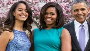 Malia Obama junto a sus padres. Foto: Difusión