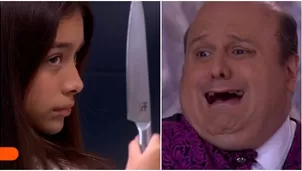 Hija de Claudia Llanos aterró a Claudio haciendo ‘mirando de tiburón’ como su mamá. Fuente: AméricaTV