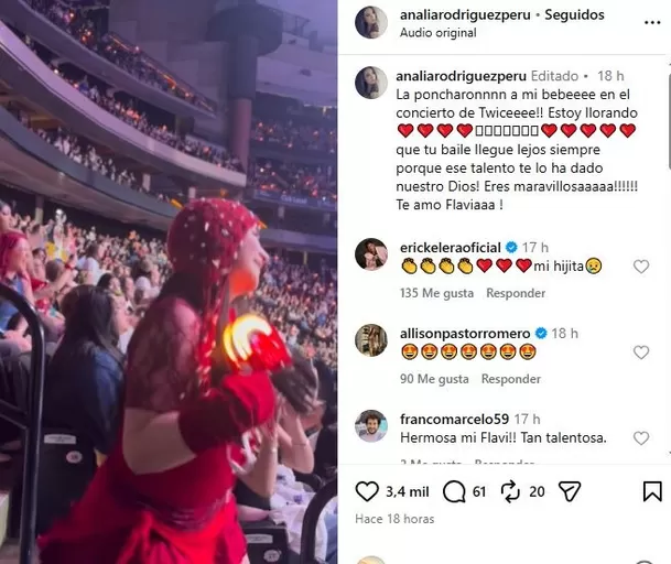 Analía Rodríguez, madre de Flavia, no podía estar más orgullosa / Captura 