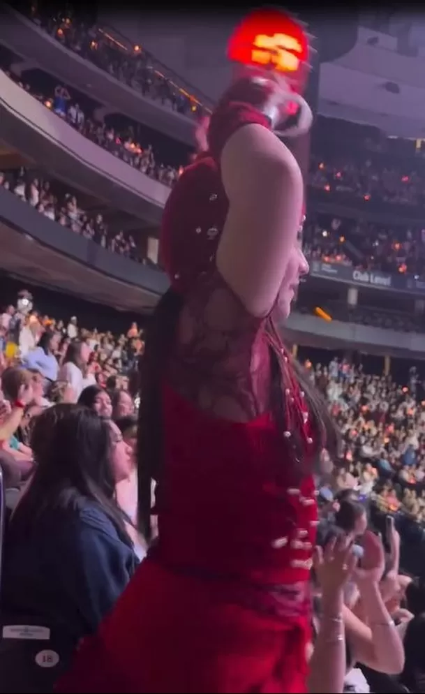 Flavia Elera en el concierto de Twice / Captura