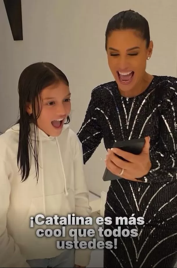 La reacción de Catalina al ver el saludo de MrBeast / Captura