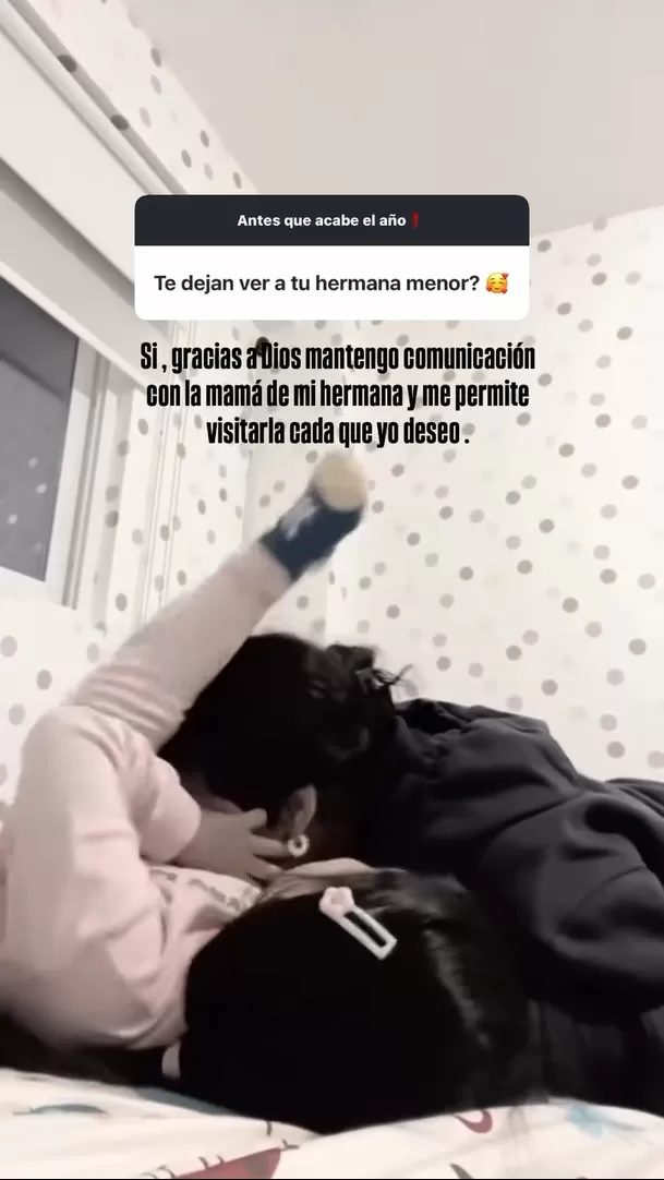 Camila Domínguez, hija de Christian Domínguez, protagoniza tierno momento con su hermana menor, la hija de Pamela Franco / Instagram