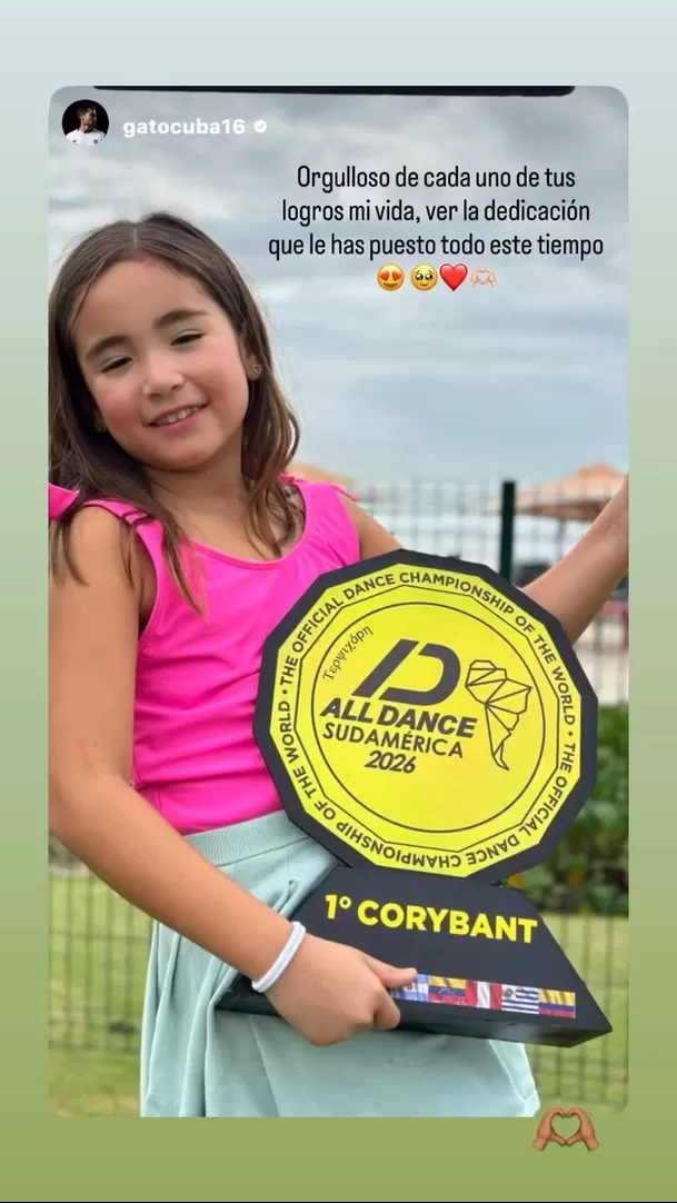 Hija de Melissa Paredes y Rodrigo Cuba gana concurso de baile en Brasil / Instagram Hija de Melissa Paredes y Rodrigo Cuba gana concurso de baile en Brasil / Instagram