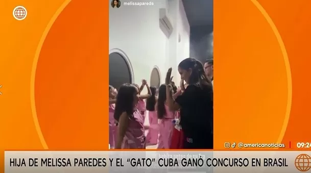 Melissa Paredes viajó a Brasil con su hija para concurso de baile / Captura Melissa Paredes viajó a Brasil con su hija para concurso de baile / Captura