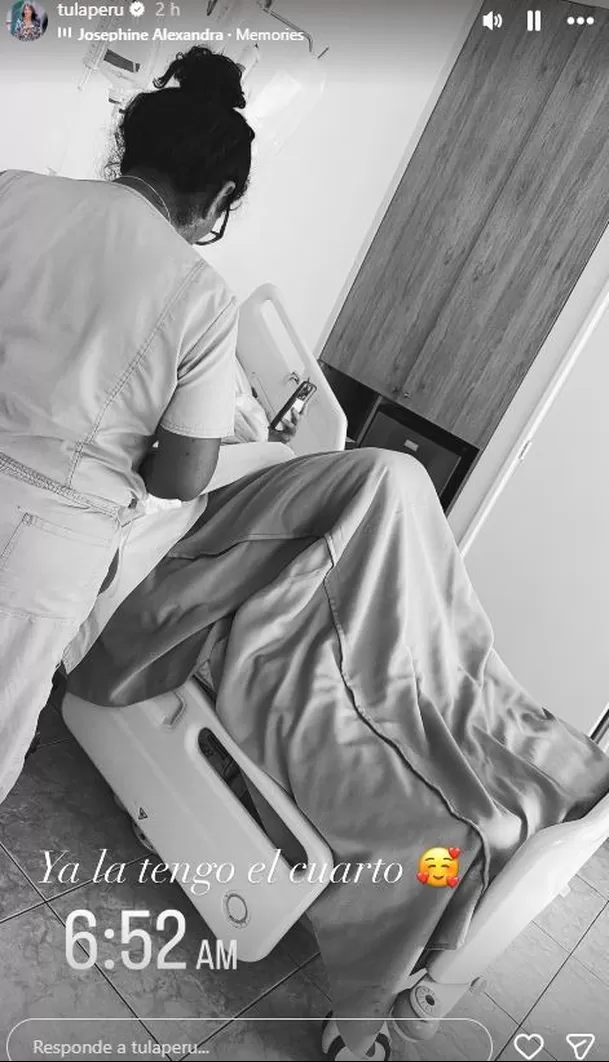 El mensaje de Tula Rodríguez para dar a conocer que Valentna ya está en cuarto tras la operación / Instagram