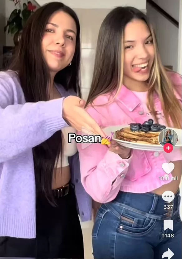 Hermanas se muestran muy unidas | Captura: TikTok