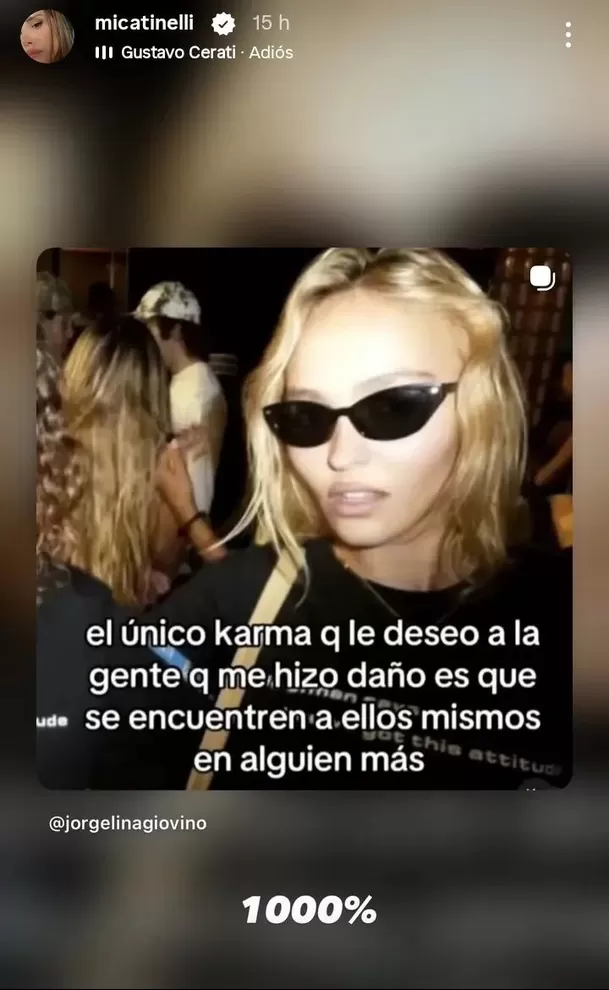 Candelaria y Mica Tinelli reaccionaron en redes sociales en medio del conflicto de Tini Stoessel con su papá, Alejandro Stoessel, y sus mensajes volvieron a poner sobre la mesa la vieja disputa entre ambas familias.