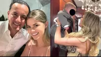 Brunella Horna enterneció las redes sociales junto a Richard Acuña en la celebración de los 7 meses del pequeño Alessio/Fotos: Instagram/Video: América Espectáculos