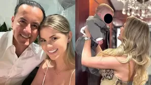 Brunella Horna enterneció las redes sociales junto a Richard Acuña en la celebración de los 7 meses del pequeño Alessio/Fotos: Instagram/Video: América Espectáculos