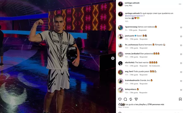 Santiago Salinas, hijo del actor mexicano Jorge Salinas, postula a Esto es Guerra / Instagram