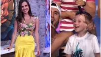 Hijo de Maju Mantilla se roba el show en pleno programa