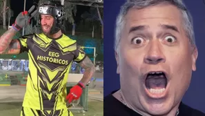 La visita del pequeño Eugenio al set de Esto es Guerra dejó un divertido momento, luego de que festejara un punto del equipo de los Guerreros, desatando la reacción de su padre Video: Instagram @jotabenz92