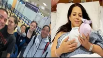 Adriano y Jeremy Farfán viajaron este lunes, acompañados de sus hermanas Gianella Marquina y Melissa Lobatón 