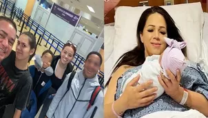 Adriano y Jeremy Farfán viajaron este lunes, acompañados de sus hermanas Gianella Marquina y Melissa Lobatón 