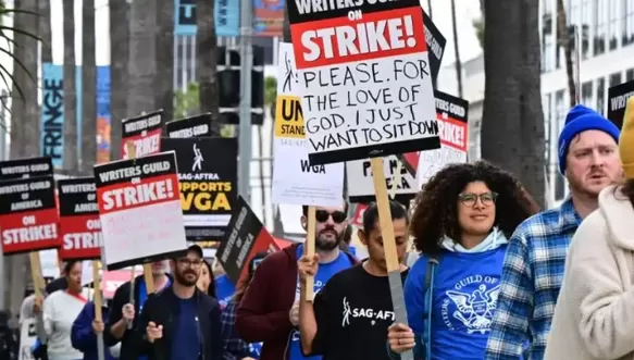 Huelga histórica en Hollywood / AFP