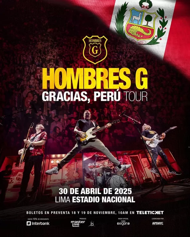 La banda española Hombres G vuelve con 'Gracias, Perú Tour' / Instagram