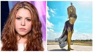 Encuentran un error en la estatua de Shakira. Fuente: Instagram