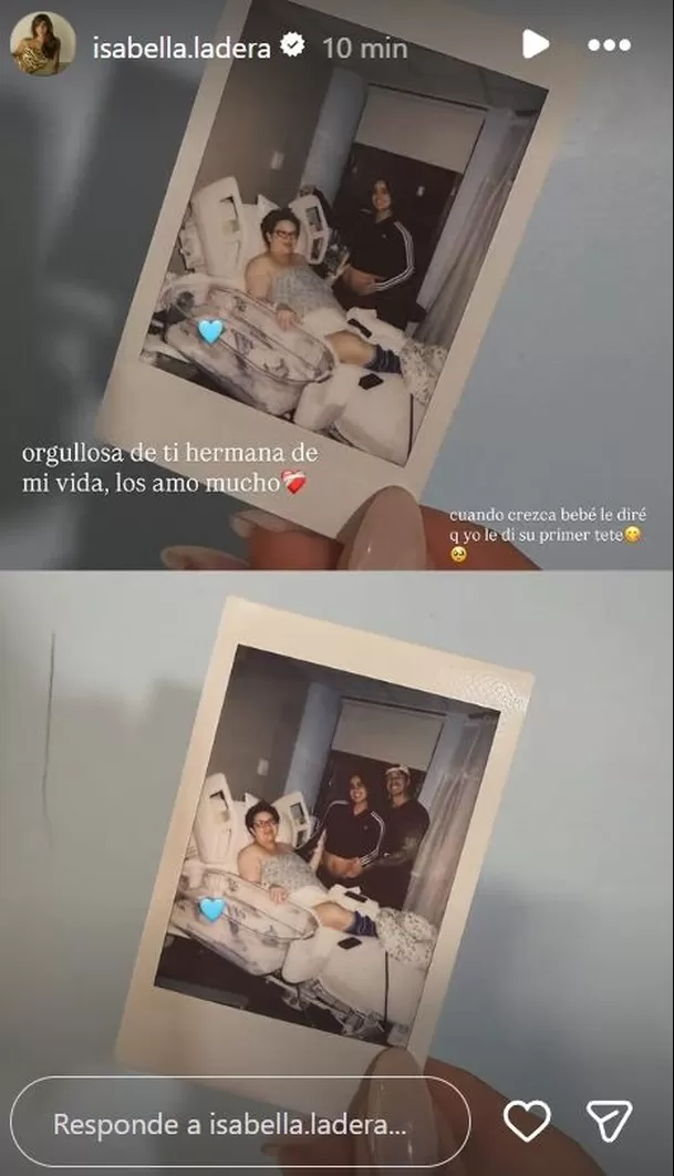 Isabella Ladera mostr� foto junto a su hermana / Instagram