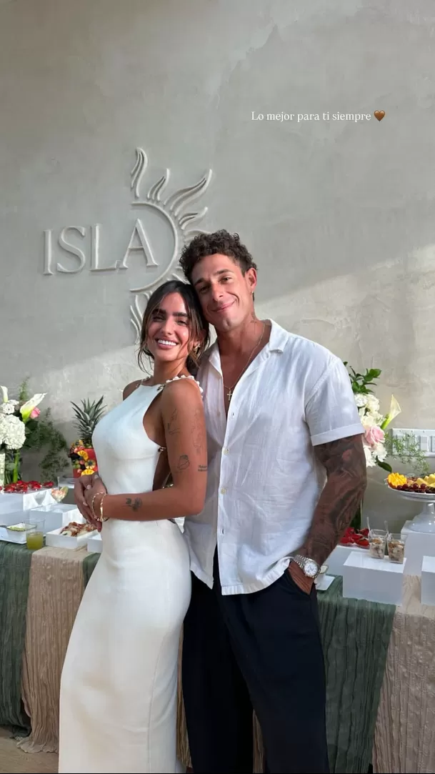 Hugo García e Isabella Ladera juntos en Miami / Instagram