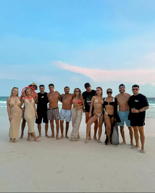 Muchos usuarios señalaron que la rubia del video con Hugo García sería la joven que aparece en la foto grupal que compartió Mario Irivarren / Instagram