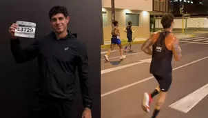 Usuarios arremeten contra Hugo García por romantizar el sobreesfuerzo físico en maratón. Video: Instagram