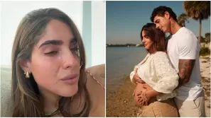 Isabella Ladera rompíó en llanto al sentir a su bebé que tendrá con Hugo García / Instagram