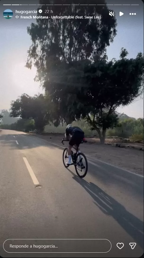 l exchico reality Hugo García regresó al país para sufragar y no pasó desapercibido al lucir su traje de ciclista ante los electores. Foto: Instagram