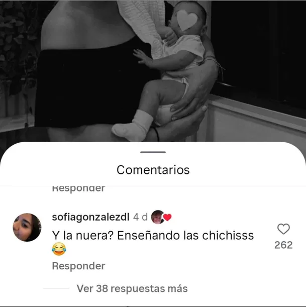 Mamá de Hugo García dio 'like' a comentario contra Isabella Ladera / IG: silvagalmez