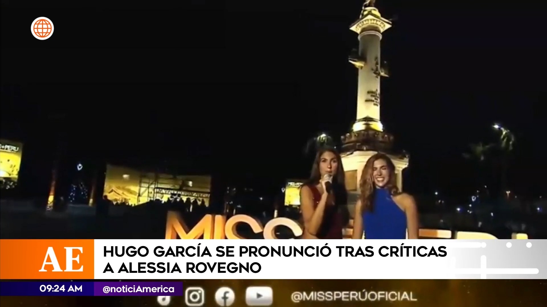 Alessia y Ariana Rovengo condujeron el Miss Perú 2024 