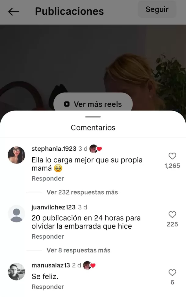 Mamá de Hugo García dio 'like' a comentario contra Isabella Ladera / IG: silvagalmez Mamá de Hugo García dio 'like' a comentario contra Isabella Ladera / IG: silvagalmez