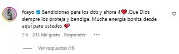 Fiorella Cayo felicitó a Hugo García e Isabella Ladera por embarazo / Instagram