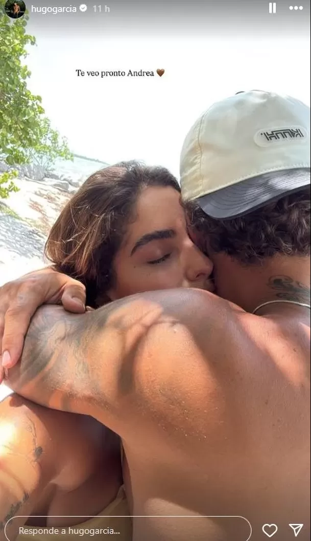 Hugo García se despidió de Isabella Ladera con fraterno abrazo / Instagram