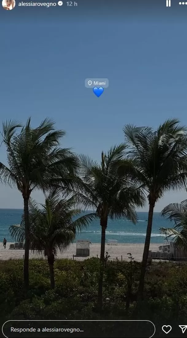 Alessia Rovegno llegó a Miami y no dudó en compartir su ubicación / Instagram Alessia Rovegno llegó a Miami y no dudó en compartir su ubicación / Instagram