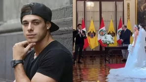 Hugo García expresó emotivo discurso en boda civil de Alejandra Baigorria y Said Palao / Instagram