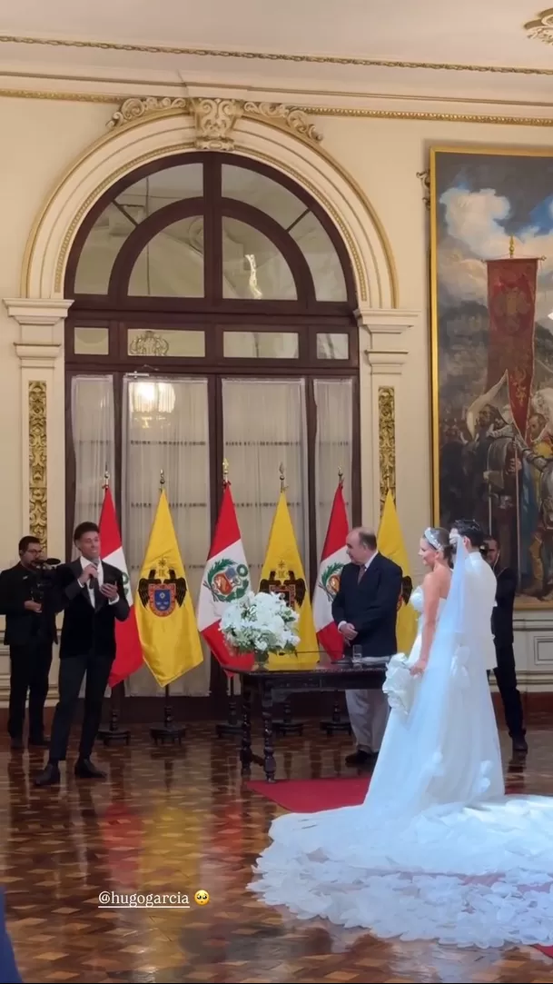Hugo García y su emotivo discurso en la boda de Alejandra Baigorria y Said Palao / Instagram