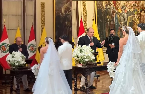 Alejandra Baigorria y Said Palao se casaron por civil este sábado 26 de abril / Instagram