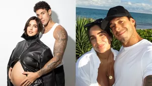 Hugo García e Isabella Ladera compartieron una emotiva sesión fotográfica por el Día del Padre. La pareja posó piel con piel frente al mar, resaltando el avanzado embarazo de la influencer. Video: América TV