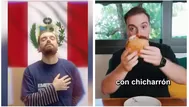 Ibai Llanos llega al Perú y prueba el pan con chicharrón